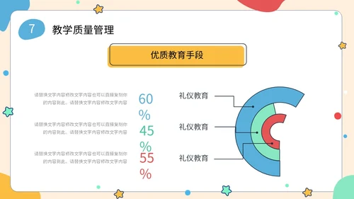 简约形状可爱活泼卡通学生幼儿园工作汇报PPT工作总结