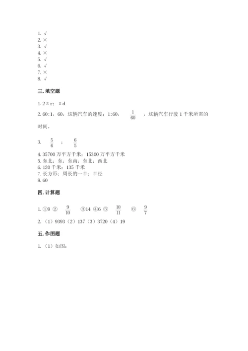人教版六年级上册数学期末测试卷（必刷）word版.docx