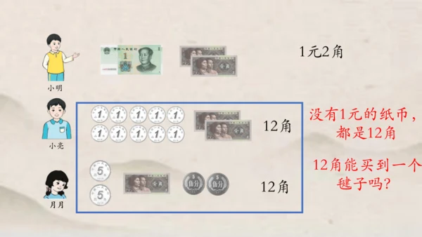 人教版一年级下册数学人民币的简单计算 课件(共27张PPT)