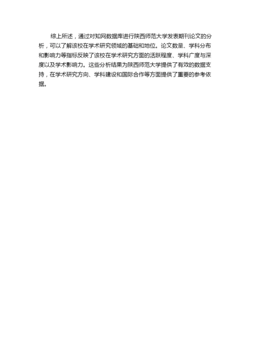 知网收录陕西师范大学发表期刊论文分析.docx
