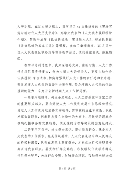 人大代表工作心得体会5篇.docx