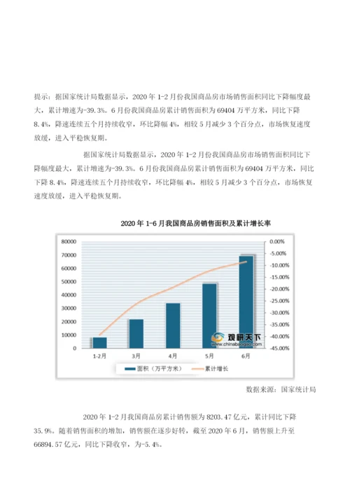 上半我国商品房市场同比下降幅度收窄进入平稳恢复期.docx