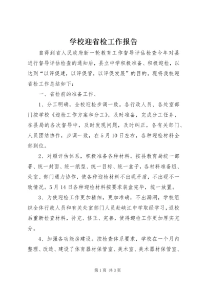 学校迎省检工作报告.docx