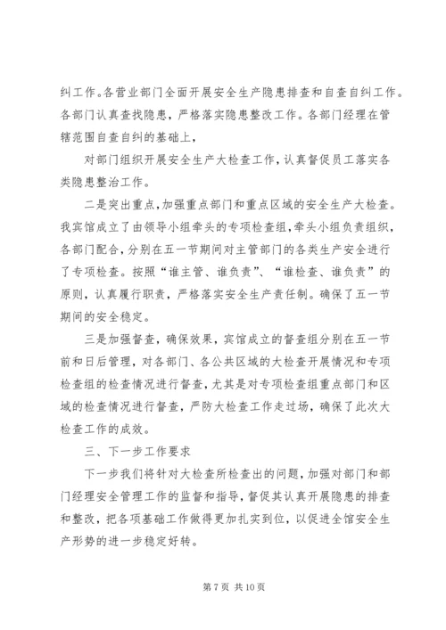 安全检查情况书面报告.docx