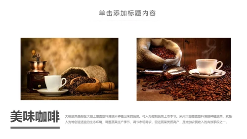 休闲下午茶美味咖啡厅介绍咖啡介绍PPT咖啡豆