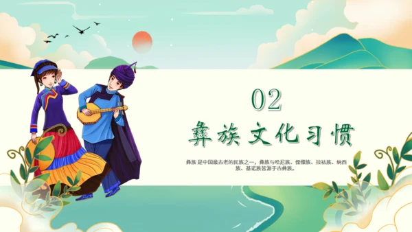 少数民族彝族文化介绍通用PPT模板