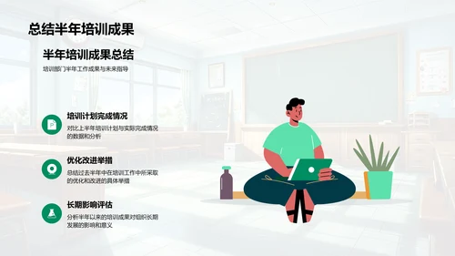 半年培训成效及规划PPT模板