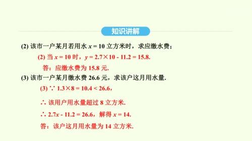 19.2.2第2课时一次函数的应用课件（共28张PPT） 2025年春人教版数学八年级下册