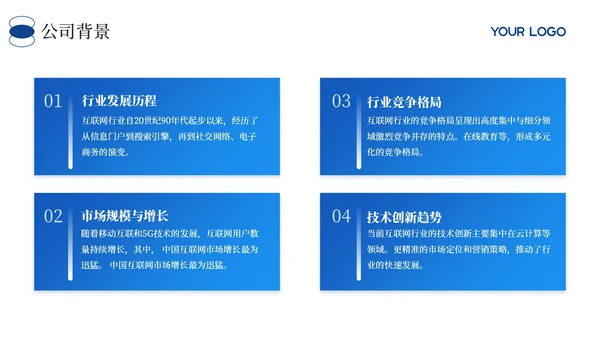蓝色商务风财务年度执行情况总结