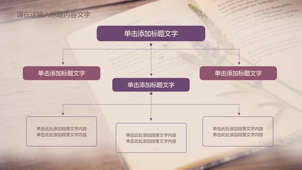 唯美薰衣草书香ppt动态模板