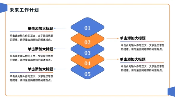 蓝橙色简约风大学班长竞选PPT模板