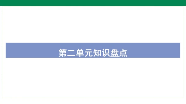 统编版语文二年级上册期中复习单元知识盘点  课件