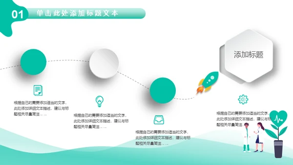 医疗机构医生工作汇报通用PPT模板