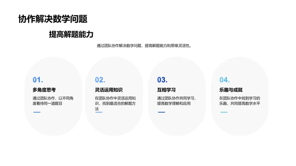 数学团队协作法PPT模板