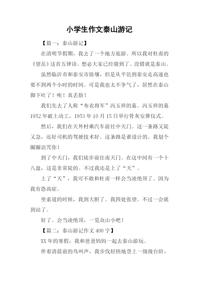 小学生作文泰山游记.docx