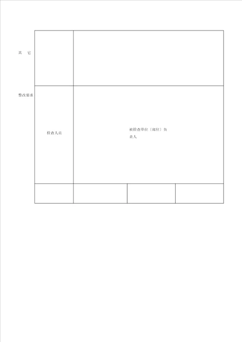 消防安全检查表格范例