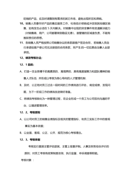 销售人员岗位职责及管理制度.docx