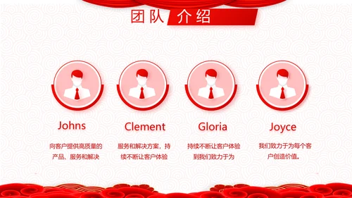红色简约学校春节晚会活动策划动态PPT模板