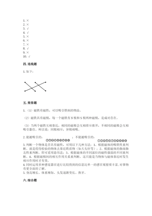 教科版二年级下册科学期末测试卷附参考答案【培优b卷】.docx