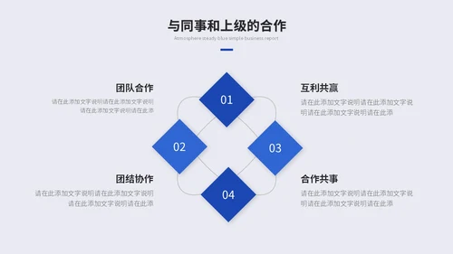 蓝色是简约商务述职报告工作汇报自我介绍工作总结ppt模板