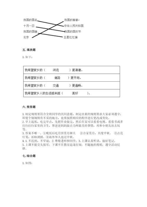 部编版二年级上册道德与法治 期末测试卷（名师推荐）.docx