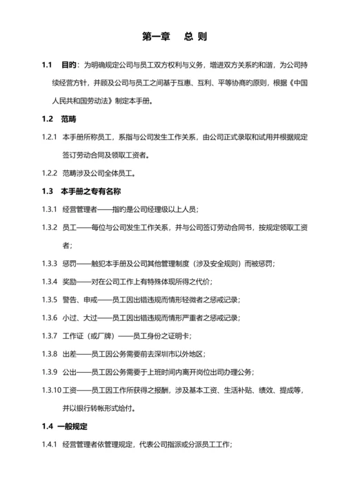 最新最全版员工标准手册范本.docx