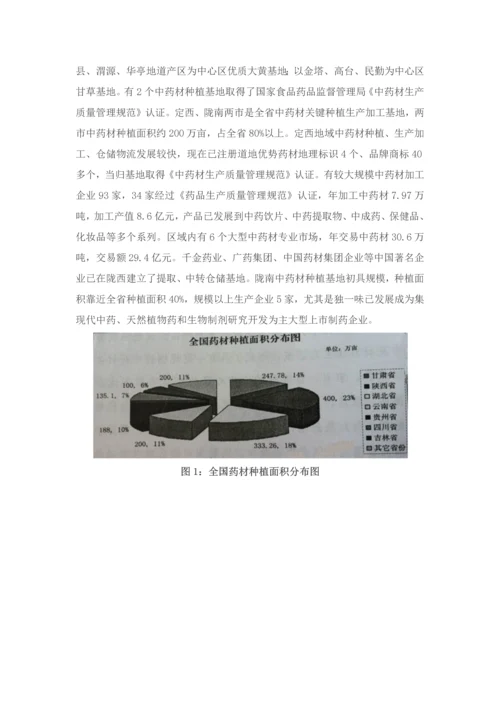 甘肃省十二五陇药产业发展综合规划.docx