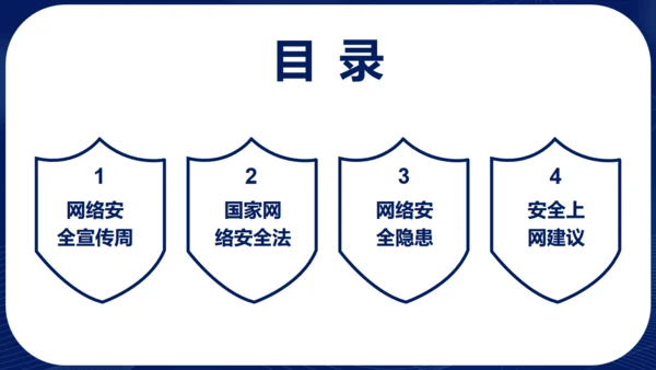 网络安全宣传通用PPT模板
