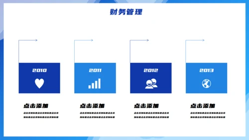 蓝色简约财务管理分析汇报报告通用PPT模板