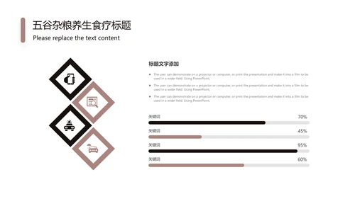 传统五谷杂粮养生食疗农产品介绍PPT模板