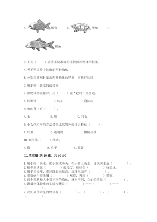 教科版一年级下册科学期末测试卷及精品答案.docx