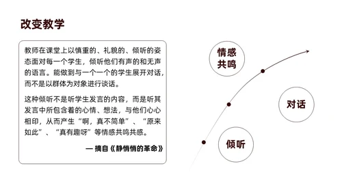褐色商务简约静悄悄的革命读书分享会主题班会PPT模板