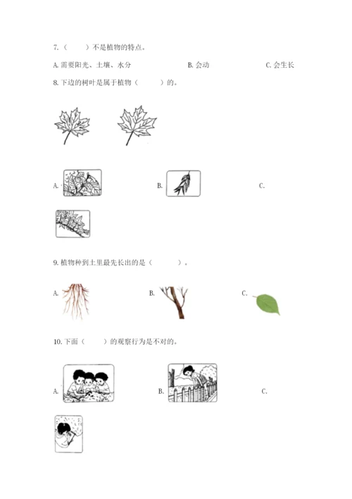 教科版一年级上册科学期末测试卷附参考答案（综合卷）.docx