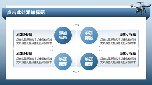 蓝色商务风低空经济商业计划书PPT模板