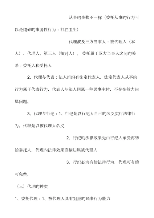 2023年注册会计师经济法小结.docx