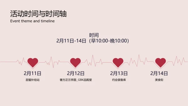 红色时尚简约情人节商场活动PPT模板