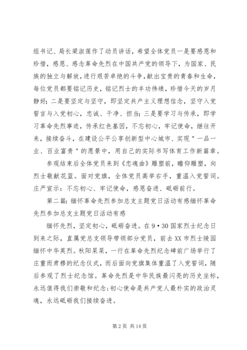 市总支赴息烽集中营开展主题党日活动.docx