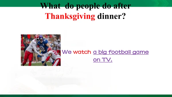 Module 4 Unit 1 Thanksgiving is my favourite festi