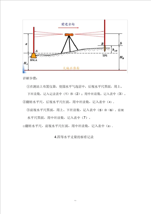 四等水准测量