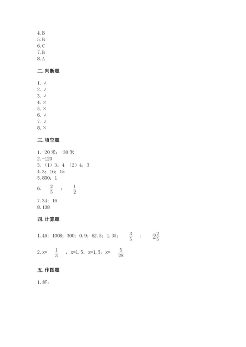 冀教版六年级下册期末真题卷精品【名校卷】.docx