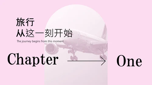 粉色简约欧洲旅游攻略PPT模板