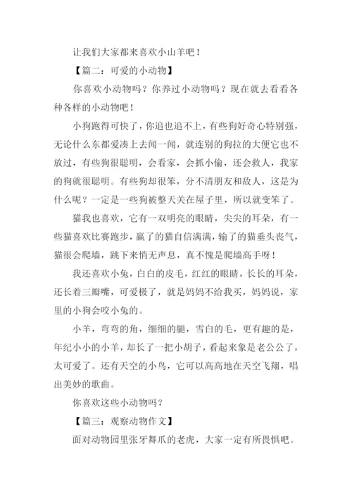 三年级作文观察动物.docx