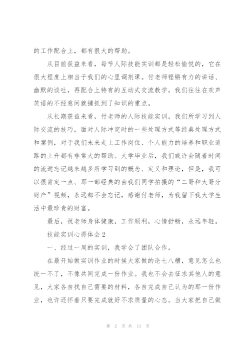 技能实训心得体会5篇.docx