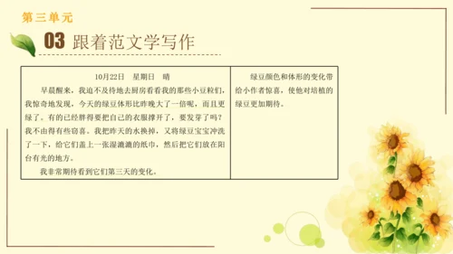 统编版语文四年级上册2024-2025学年度第三单元习作： 写观察日记（课件）
