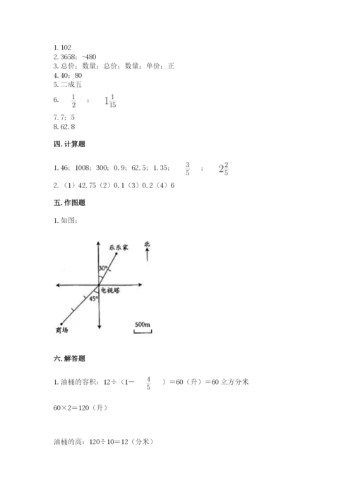 小升初数学期末测试卷及完整答案【各地真题】.docx