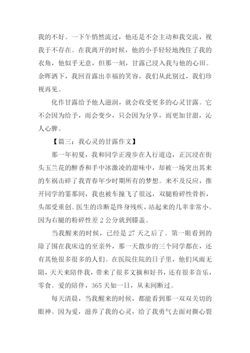 我心灵的甘露作文.docx