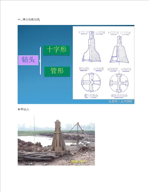 钻孔灌注桩常见的三种钻孔方法