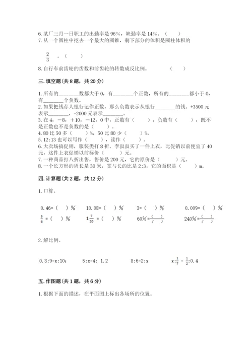 北京版小学六年级下册数学期末综合素养测试卷（名校卷）.docx