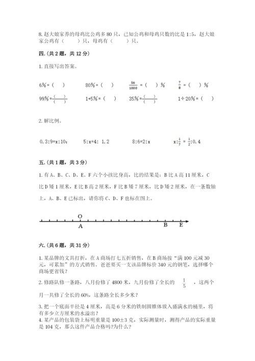 人教版六年级数学下学期期末测试题必考题.docx