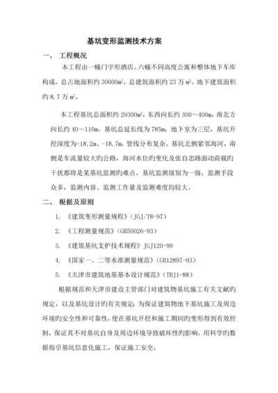 基坑变形监测重点技术专题方案.docx